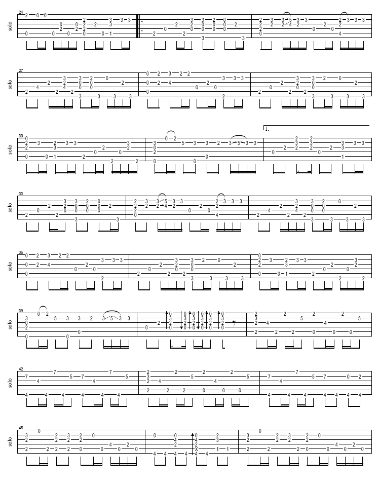 七里香吉他谱第2页