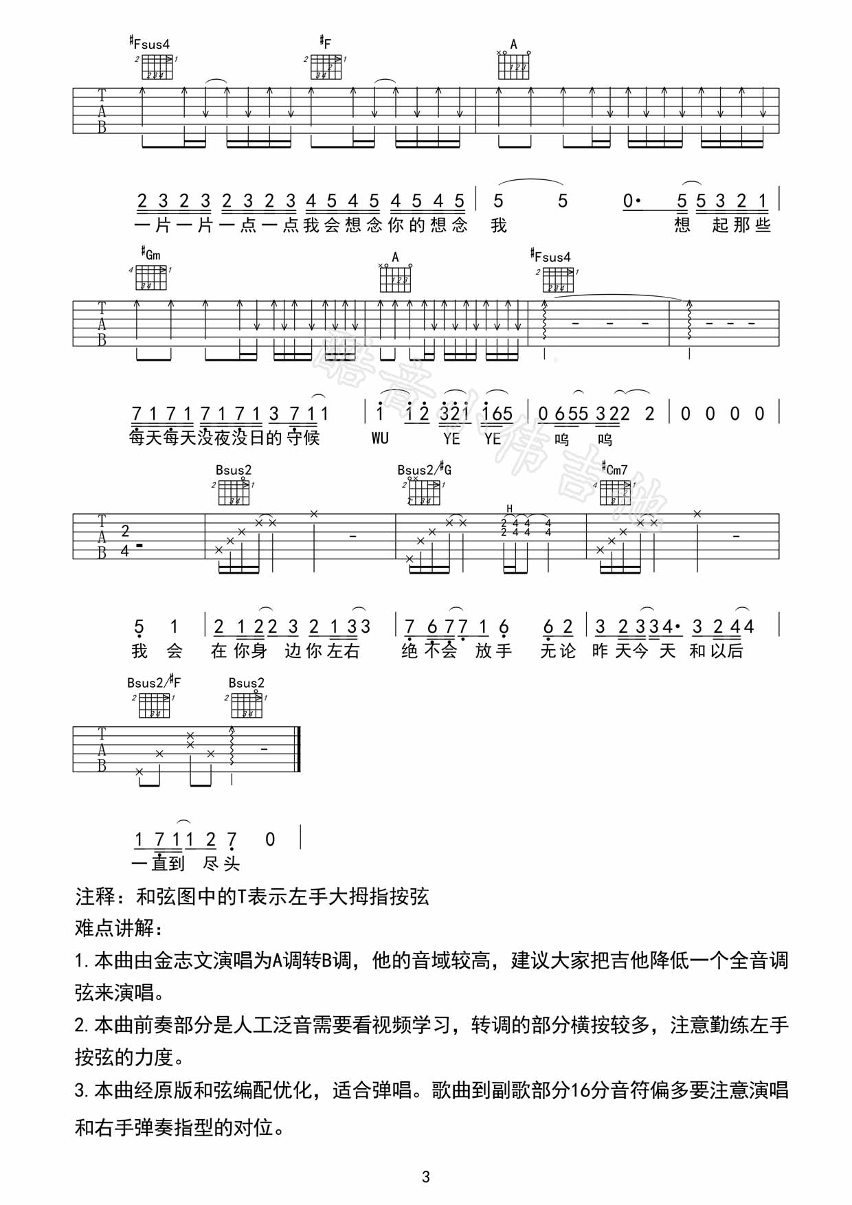 夏洛特烦恼|吉他谱