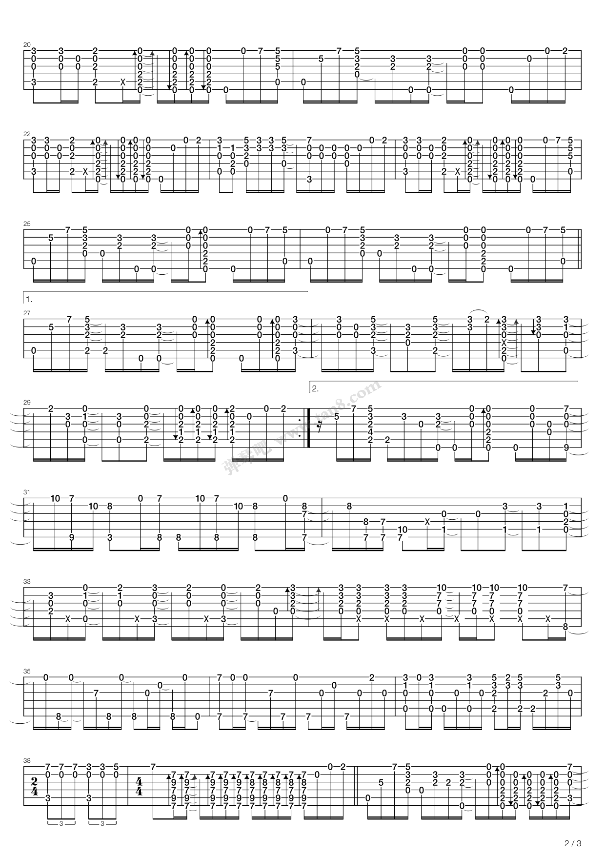 青鸟指弹教学图片