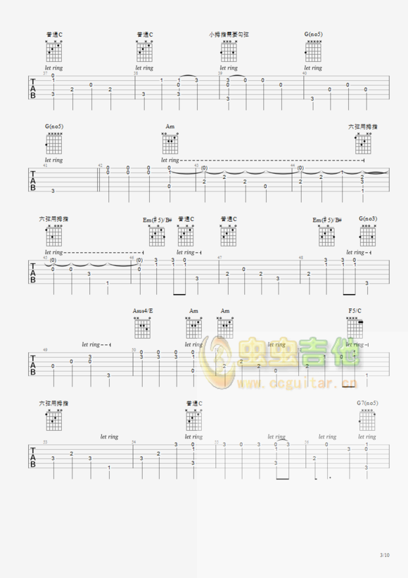 Faded Alan WalkerC 独奏吉他谱