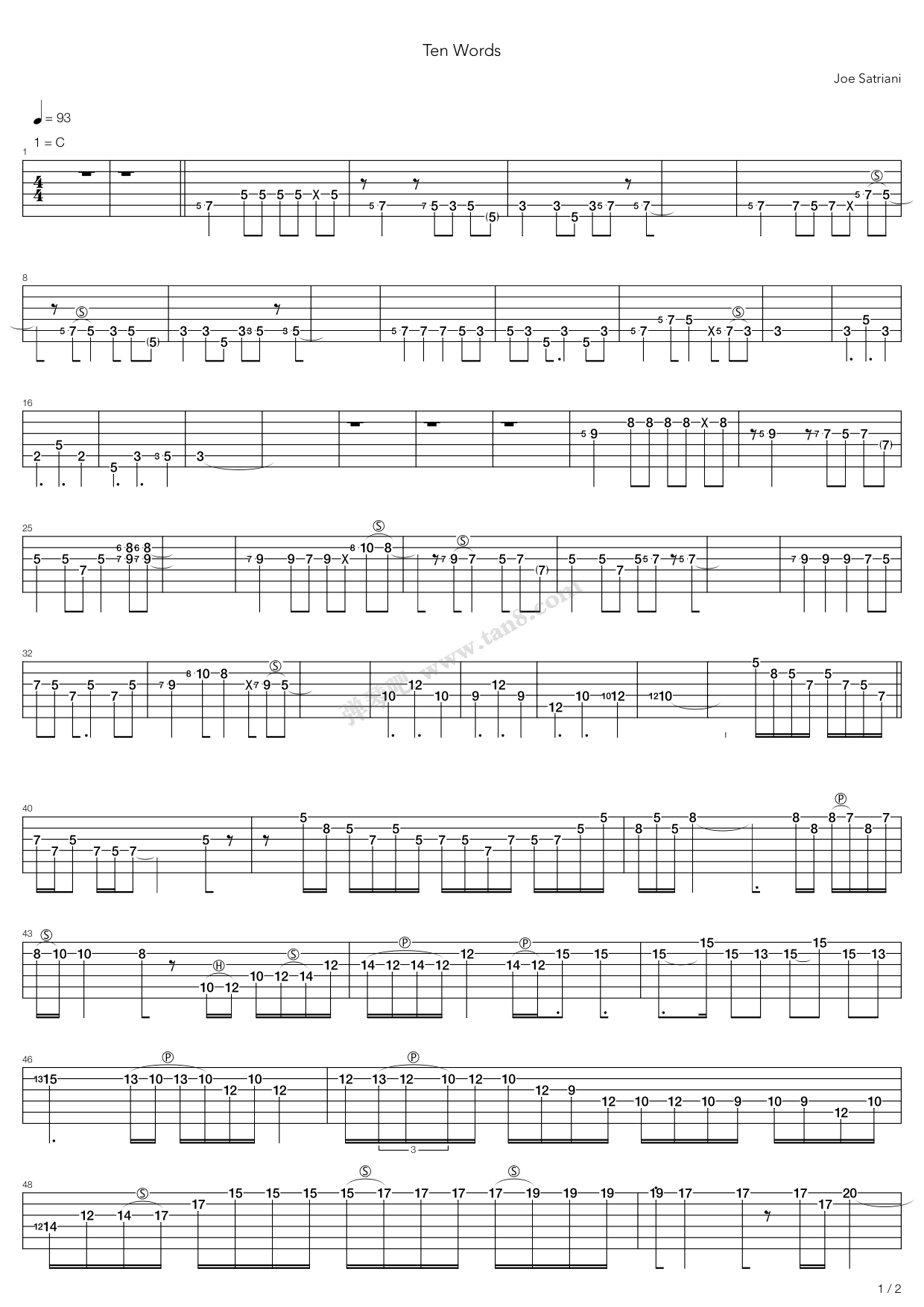 《Ten Words》 Joe Satriani