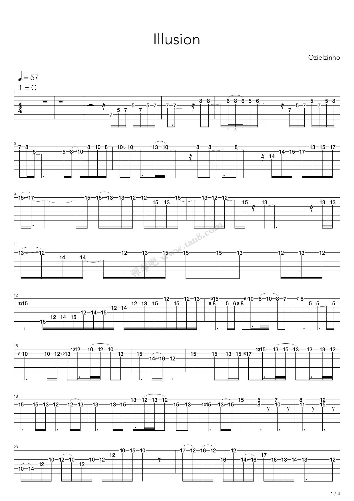illusion简谱图片