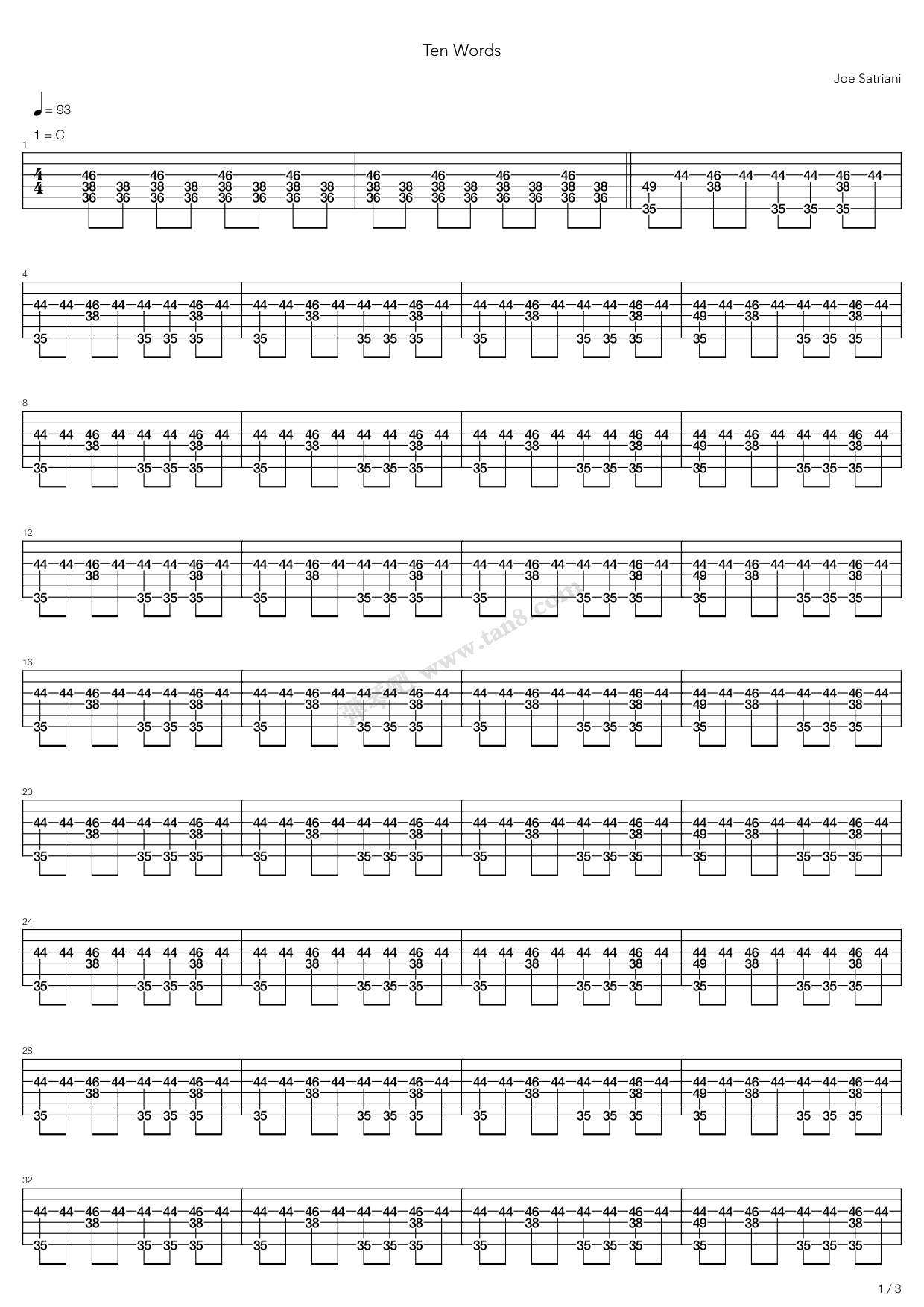 《Ten Words》 Joe Satriani